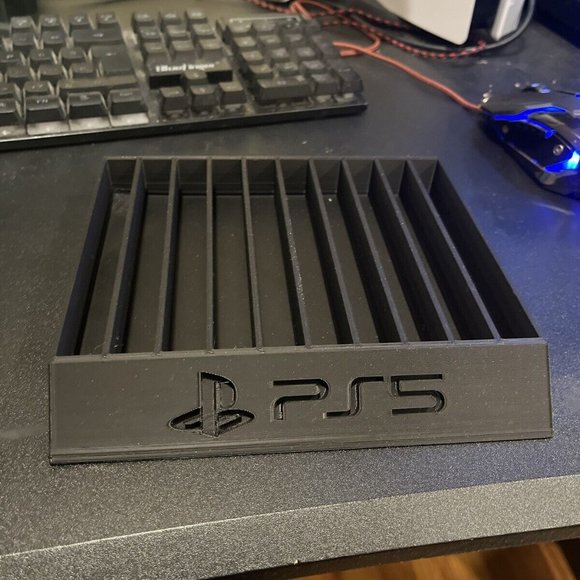 PlayStation 5 game case stand / holder with ps5 logo - Picture 3 of 7